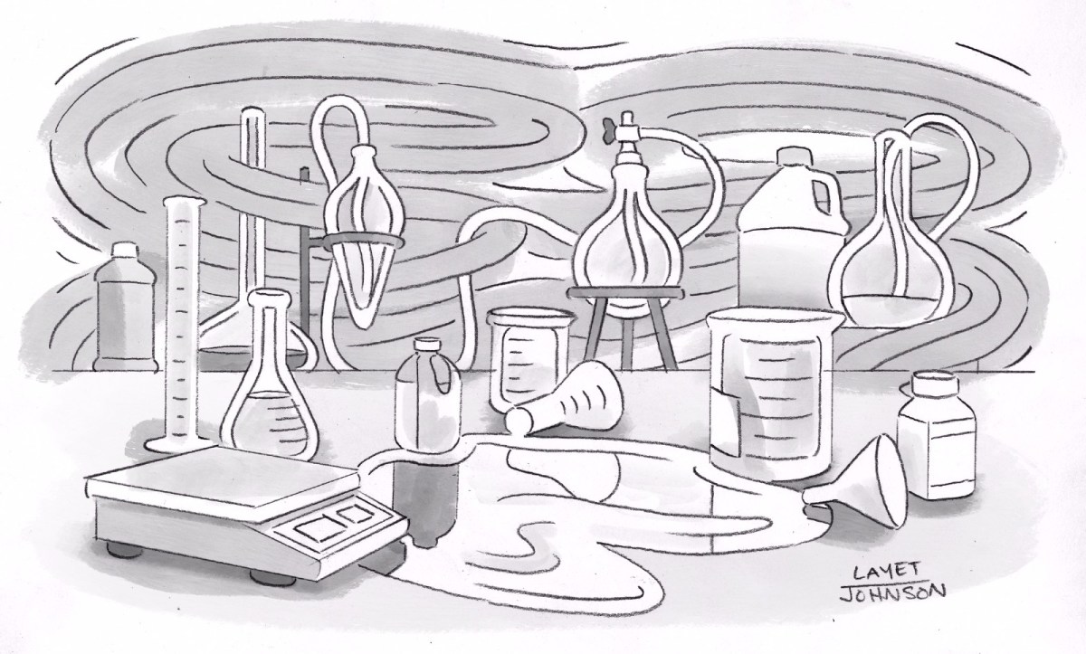 illustration of chemistry lab